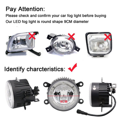 JDMuscle [15-21 WRX/STI, 13+ BRZ or FT86, 14+ Forester] LED / Halo DRL Fog Light Housings