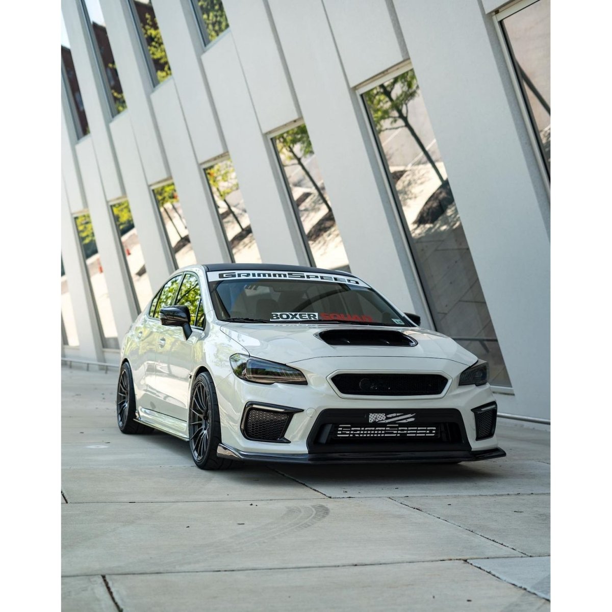 JDMuscle [15-21 WRX/STI] Prepreg Carbon Fiber Hood Scoop V1