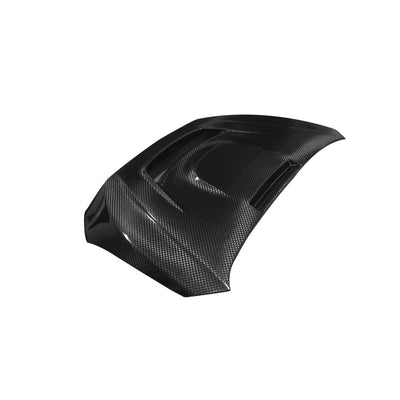 JDMuscle [15-21 WRX/STI w/ FMIC]  Carbon Fiber Hood V3 Scoopless