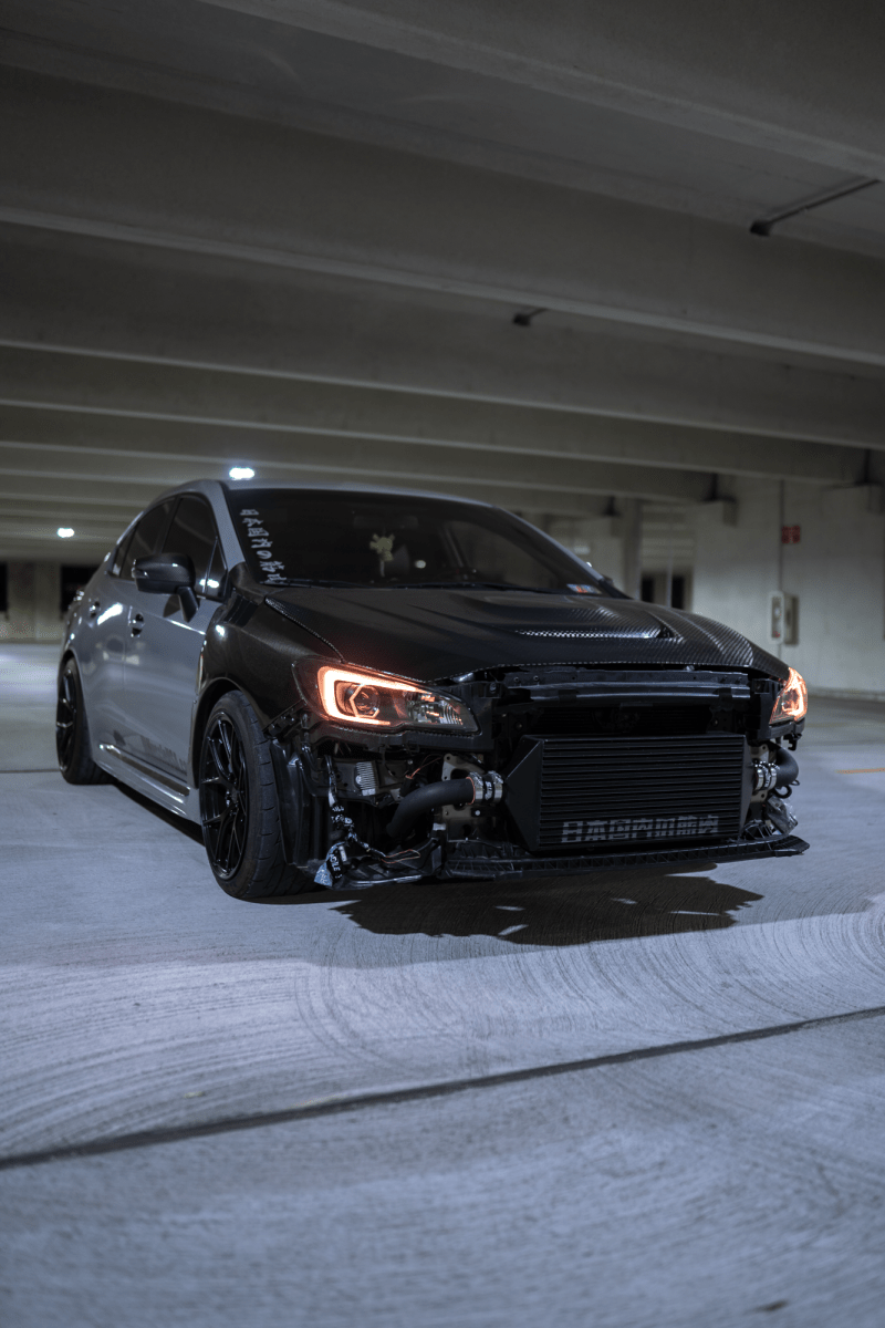 JDMuscle [15-21 WRX/STI w/ FMIC]  Carbon Fiber Hood V3 Scoopless