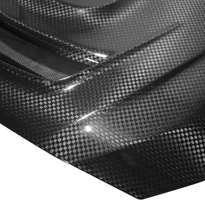 JDMuscle [15-21 WRX/STI w/ FMIC]  Carbon Fiber Hood V3 Scoopless