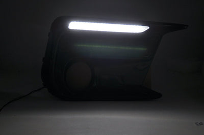 JDMuscle [18-21 WRX/STI] JDM Style Sequential Turn+Drl Bezel w/ Fog Light Cut Out