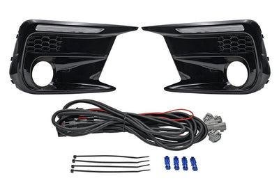 JDMuscle [18-21 WRX/STI] JDM Style Sequential Turn+Drl Bezel w/ Fog Light Cut Out