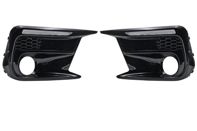 JDMuscle [18-21 WRX/STI] JDM Style Sequential Turn+Drl Bezel w/ Fog Light Cut Out