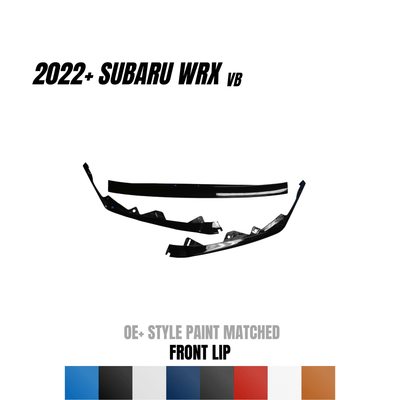 JDMuscle [22-26 WRX] 3-Piece Front Lip - OE+ Style Paint Matched