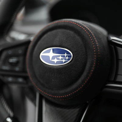 JDMuscle [22-26 WRX] Airbag Cover - Leather / Alcantara