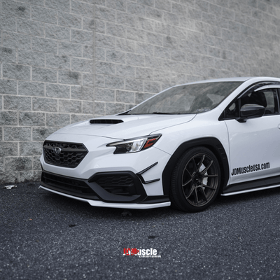JDMuscle [22-26 WRX] Canards V1 - ABS / Paint Matched / Gloss Black *CLEARANCE*NO RETURNS*