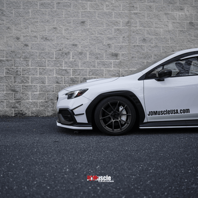 JDMuscle [22-26 WRX] Canards V1 - ABS / Paint Matched / Gloss Black *CLEARANCE*NO RETURNS*