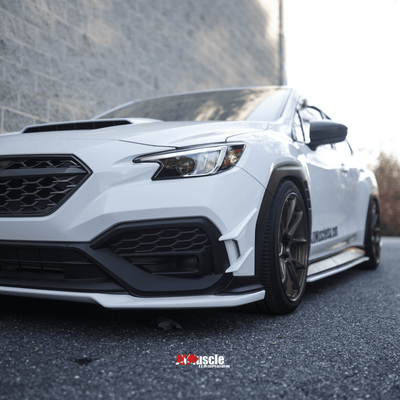 JDMuscle [22-26 WRX] Canards V2 - Paint Matched / Gloss Black / ABS *CLEARANCE*NO RETURNS*