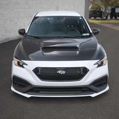 JDMuscle [22-26 WRX] Carbon Fiber Hood Scoop - OE Style