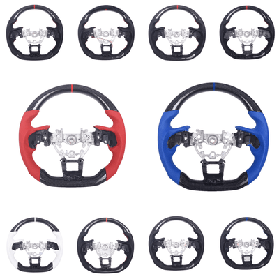 JDMuscle [22-26 WRX] Carbon-Pro Series Steering Wheel compatible w/ MT & CVT