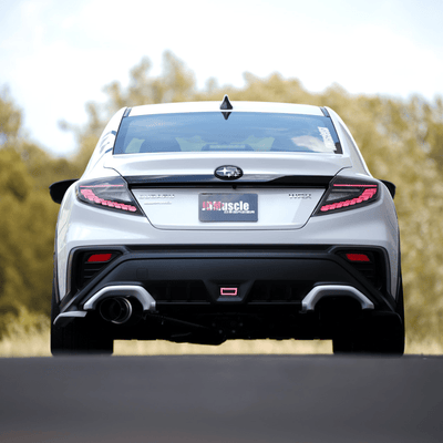 JDMuscle [22-26 WRX] Paint Matched Exhaust Finisher Trim Replacements
