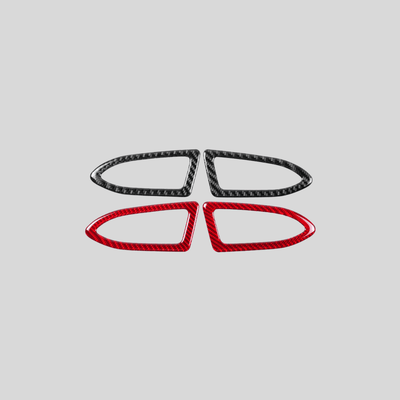 JDMuscle [22-26 WRX] P&S Series Carbon Fiber Dash AC Trim 2 PC | Black Carbon Fiber/ Red Carbon Fiber*Clearance*No Returns*