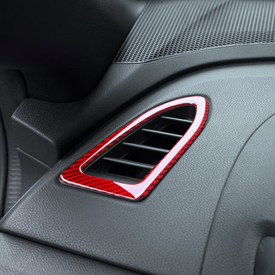 JDMuscle [22-26 WRX] P&S Series Carbon Fiber Dash AC Trim 2 PC | Black Carbon Fiber/ Red Carbon Fiber*Clearance*No Returns*