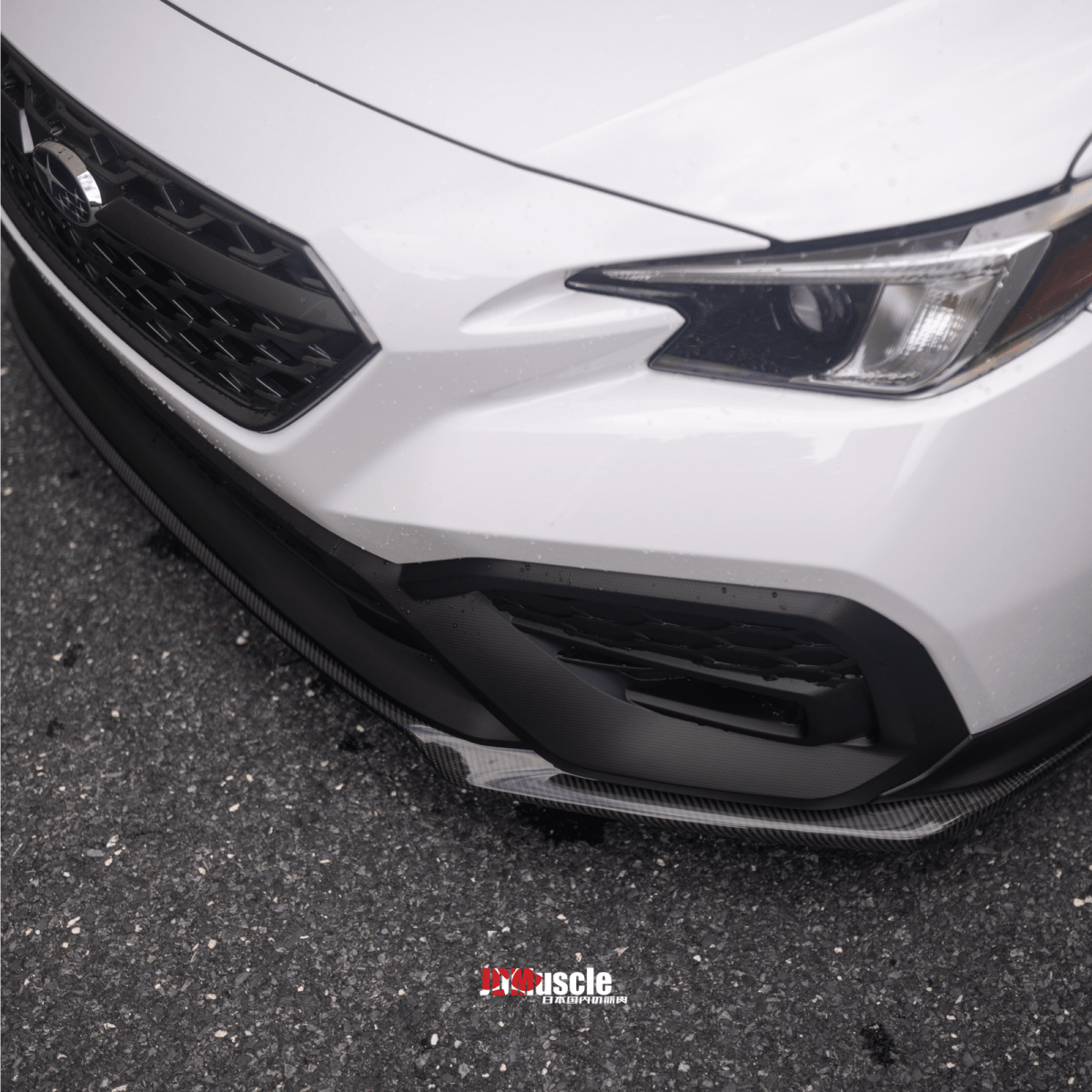 JDMuscle [22-26 WRX] OEM STI Style Carbon Fiber Front Lip