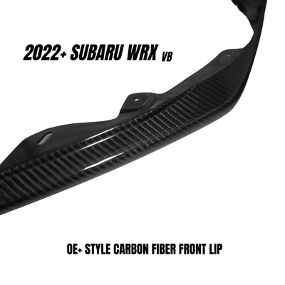 JDMuscle [22-26 WRX] OEM STI Style Carbon Fiber Front Lip