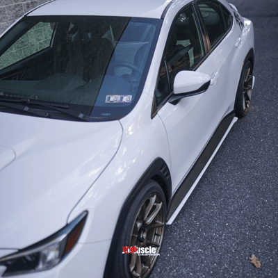 JDMuscle [22-26 WRX] Spec STI OEM Style Side Skirts | Paint Matched or ABS