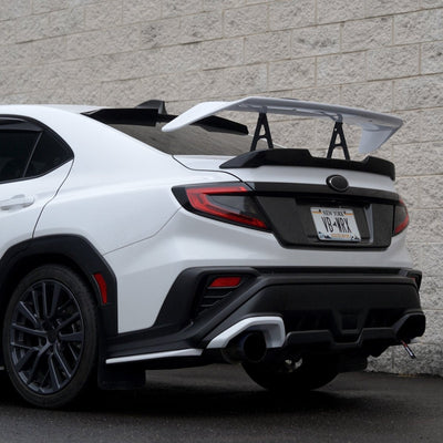 JDMuscle [22-26 WRX] STI Style Swan Neck Spoiler | Paint Matched / Carbon Fiber