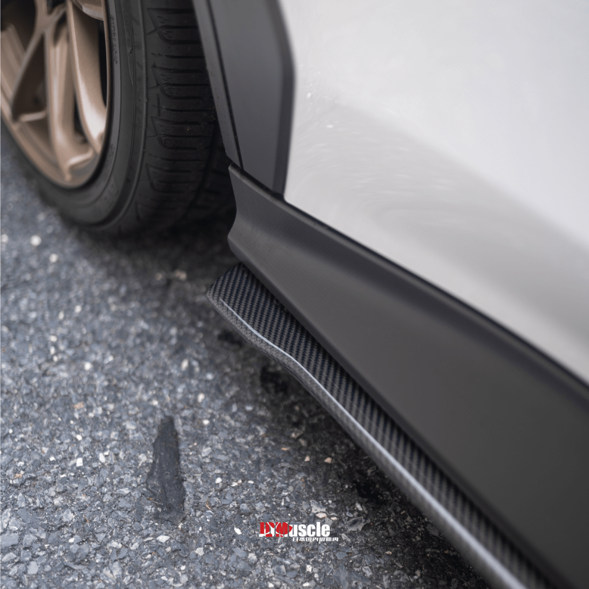JDMuscle [22-26 WRX] Spec STI OEM Style Carbon Fiber Side Skirts