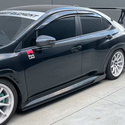 JDMuscle [22-26 WRX] Tanso Carbon Fiber V2 Side Skirts