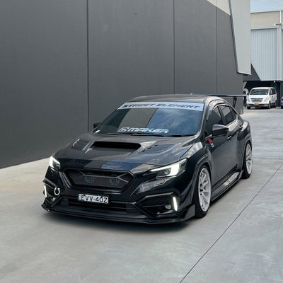 JDMuscle [22-26 WRX] Tanso Carbon Fiber V2 Side Skirts