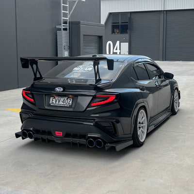 JDMuscle [22-26 WRX] Tanso Carbon Fiber V2 Side Skirts