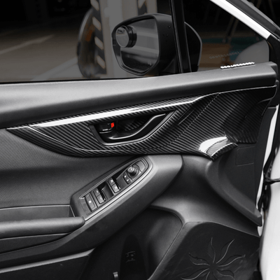 JDMuscle [22-26 WRX] Tanso Pre-preg Carbon Fiber Door Panel Covers - 4 PC