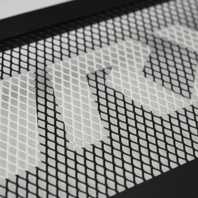 JDMuscle [22-26 WRX, 19+ Ascent, 20+ Outback, 20+ Legacy] Top Mount Intercooler Mesh Guard with WRX/STI Logo-Red/White