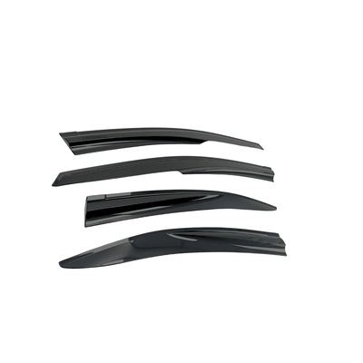 JDMuscle [22-26 WRX] V4 Rain Guards / Window Visor-Plastic/Carbon