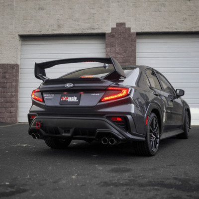 JDMuscle [22-26 WRX] VA STI Style 3-Piece Spoiler-Paint Matched/Gloss Black/ABS *Final Edition
