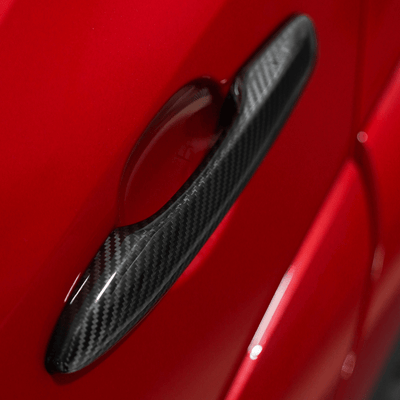 JDMuscle [23-24 GR Corolla, 19+ Hatch] Carbon Fiber Door Handle Covers (4PC)