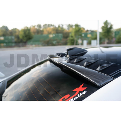 JDMuscle [15-21 WRX/STI] V2 Carbon Fiber Roof Spoiler