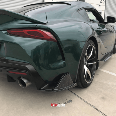 JDMuscle Tanso Carbon Fiber VS Style Canards  - 2020+ Toyota Supra w/ stock bumper