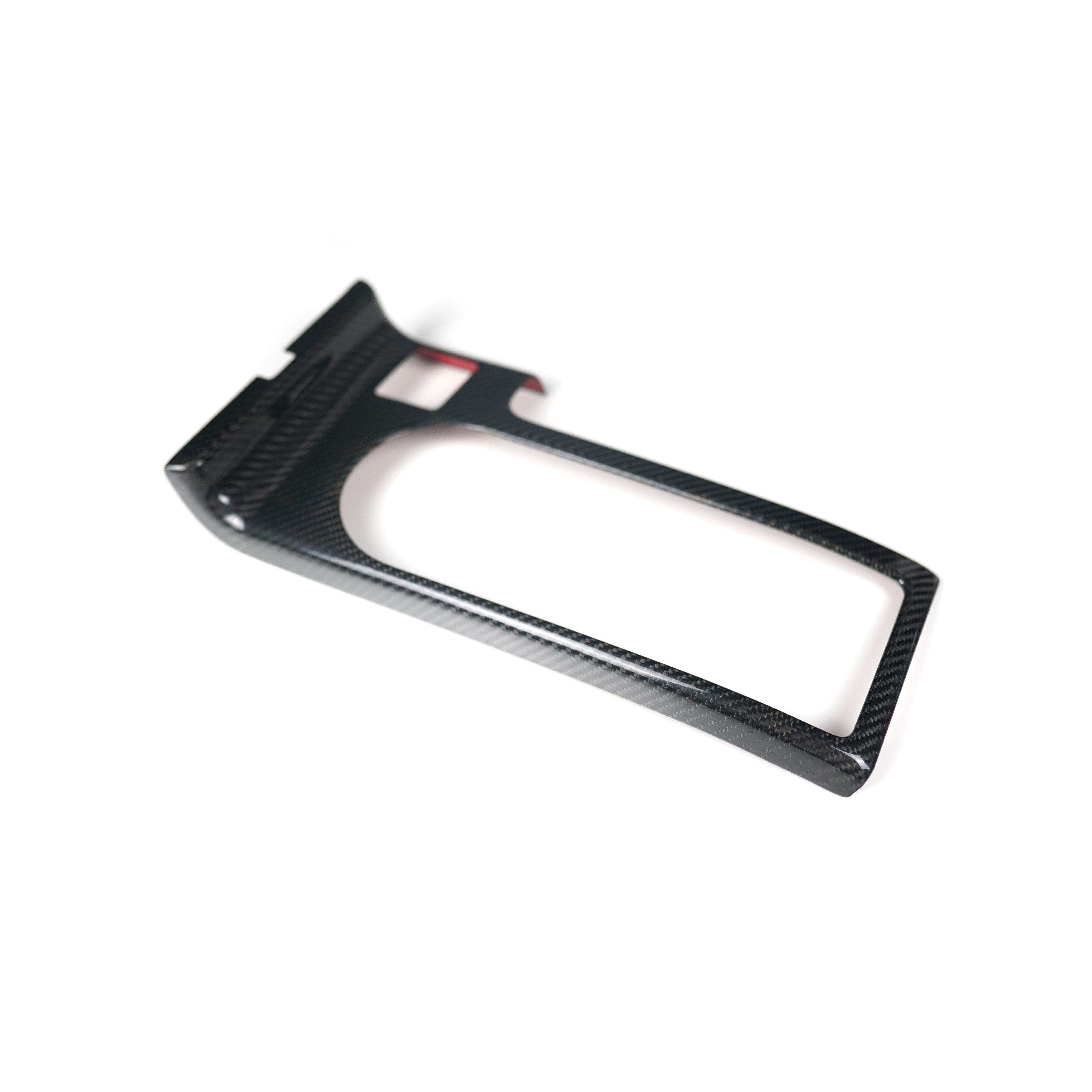 JDMuscle [15-21 WRX] Tanso Pre-preg Carbon Fiber Cup Holder Cover
