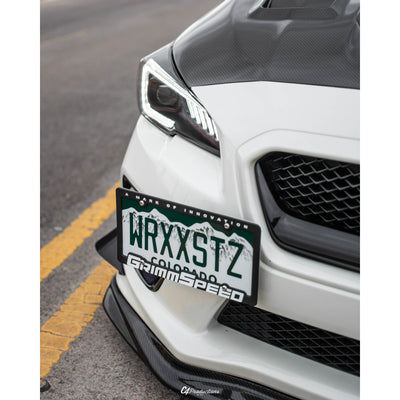 JDMuscle [15-17 WRX/STI] VR Style Carbon Fiber Front Bumper Lip