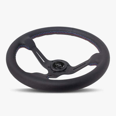 The Le Mans | Black Leather | Black Spoke | Bavarian Stitch