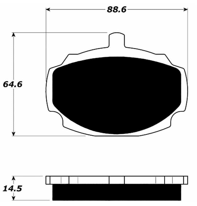 Porterfield Brake Pads for 1977 MG MGB