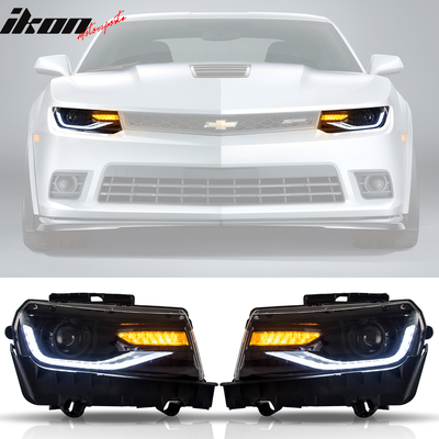 2010-2013 Chevy Camaro ZL1 Style Front Bumper w/ Headlights Fog Lights
