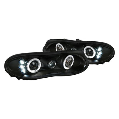 Spec-D 98-02 Chevy Camaro Halo Projector Headlights Black