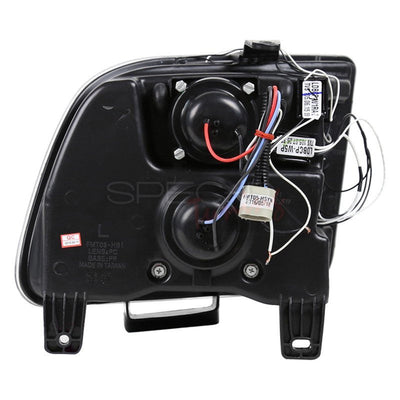 Spec-D 05-09 Ford Mustang Halo Projector Headlights Black
