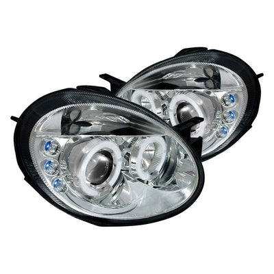 Spec-D 03-05 Dodge Neon Halo Projector Headlights Chrome
