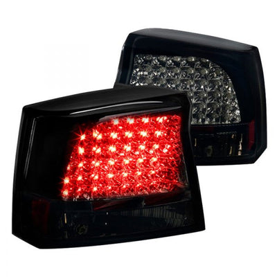 Spec-D 05-08 Dodge Charger LED Tail Lights Black/Smoked