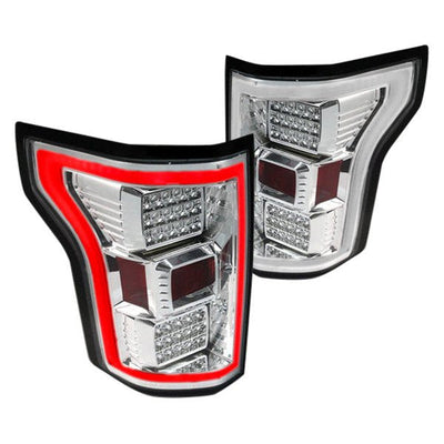 Spec-D 15-17 Ford F150 LED Tail Lights - Chrome