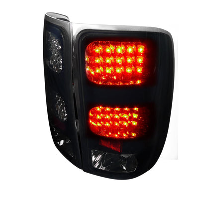 Spec-D 07-12 GMC Sierra LED Tail Lights Black/Smoked Lens