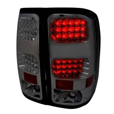 Spec-D 07-14 GMC Sierra LED Tail Lights Chrome/Smoked