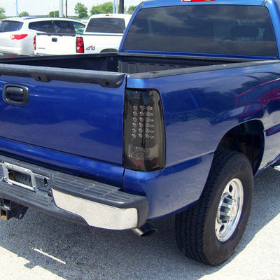 Spec-D 03-06 Silverado GMC Sierra Tail Lights LED Glossy Black/Smoked