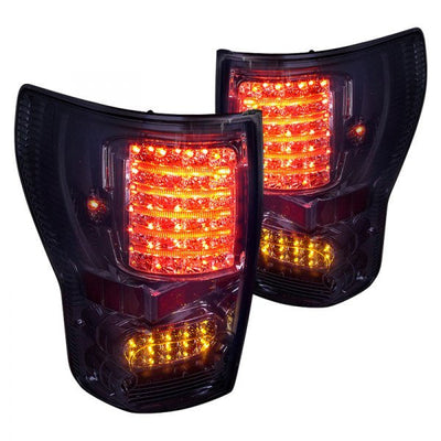 Spec-D 07-12 Toyota Tundra LED Tail Lights Black Housing