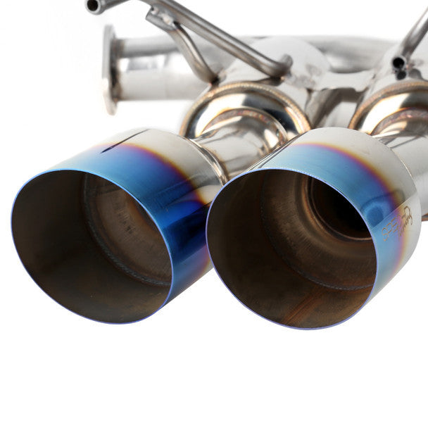Spec-D 15-22 WRX STI 4" Quad Tip Burnt tip Catback Exhaust