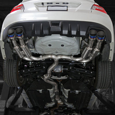 Spec-D 15-22 WRX STI 4" Quad Tip Burnt tip Catback Exhaust