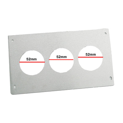 Aluminum Radio Replacement Plate Cover 52mm Gauge For Foxbody Mustang 87-93